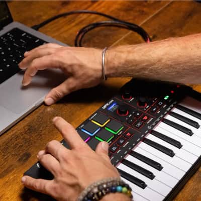 Akai MPK Mini IV Black USB MIDI Keyboard Controller with MPC Pads and Knobs image 5
