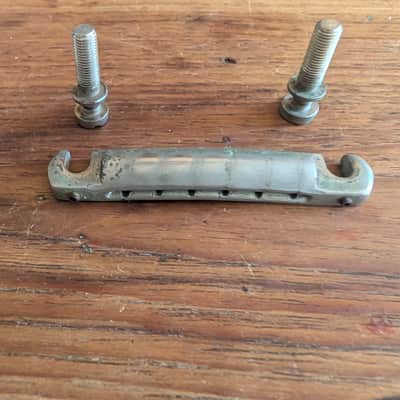 Gibson Nickel wrap around bridge w studs 1956 image 3