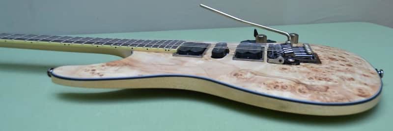 Ibanez S-Series S770PB Poplar Burl Natural Flat Guitar with Wizard