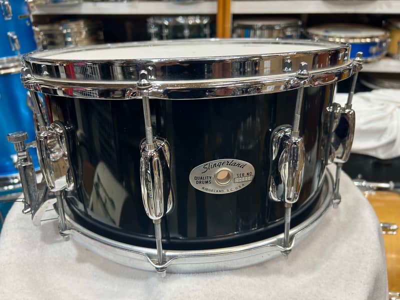Slingerland 7 X 14" Lite Series Snare Drum (314-1224) late 90's - early 2000's - Black Lacquer image 1