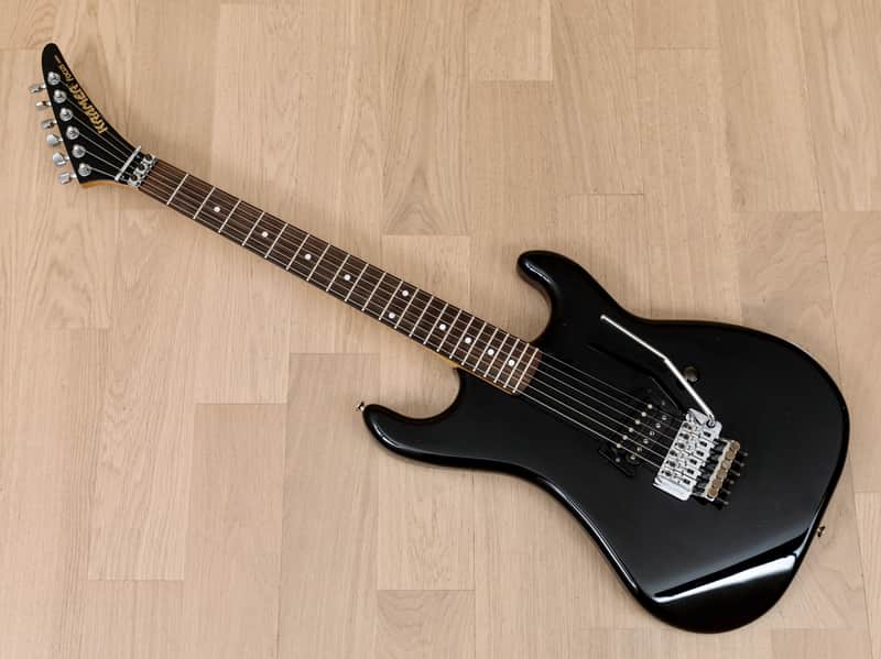 1987 Kramer Focus 1000 Vintage Superstrat Black w/ Floyd Rose