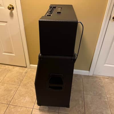 Fender Mustang V Amp Head 150W with SLM 4x12 Angled Cabinet 120w - Black image 2