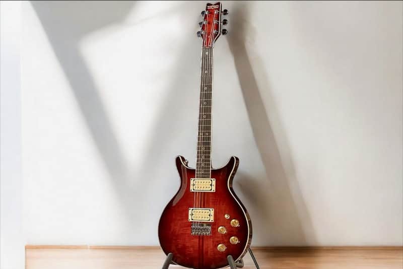 Washburn Wing American Hawk 78 - Vintage Sunburst, Crafted in Washuburn's US Custom Shop, Ash Body w/ Carved Maple Top, Neck-through Design, B-Stock image 1