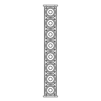 Next Pro Audio MH8.15 Portable Column Line Array PA System – DJ, Live Sound, Disco, Events Speaker Setup image 9