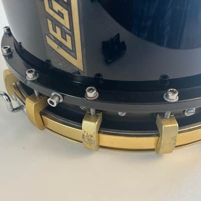 Legato 14" Snare Drum Gold Plated Marching Black REMO RARE!! Metal image 19