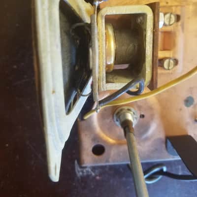 Webcor Small Mono Tube Amp Project 6V6 6E5 12AX7 AlNiCo 4" Speaker Bumblebee Sprague 1955 Copper image 5