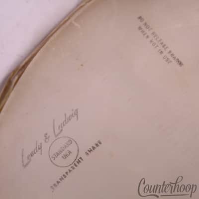 Leedy&Ludwig Standard Uka Slunk 2x 14" Resonant Snare Drum Heads Vintage 50s USA image 2