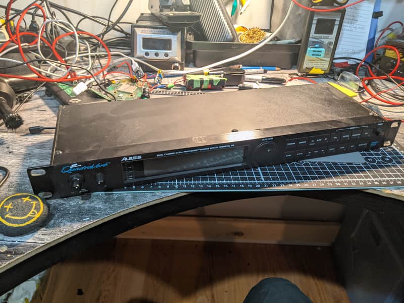Alesis QuadraVerb 2 Dual Channel Octal Master Effects with Digital I/O 1990s - Black image 1