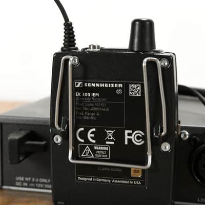 Sennheiser ew 300 IEM G3 Wireless In-Ear Monitoring System - 516-558 MHz CG0118E image 9