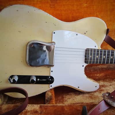 Fender "Esquire" Spanish Electric Solid Body Electric Guitar Original Brown Case Circa-1960-Blonde Lacquer Ash Body image 1