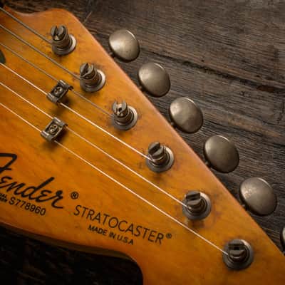 Gotoh Vintage-style Oval Knob 6-In-Line Tuners, Aged Nickel for Fender/Squier image 1