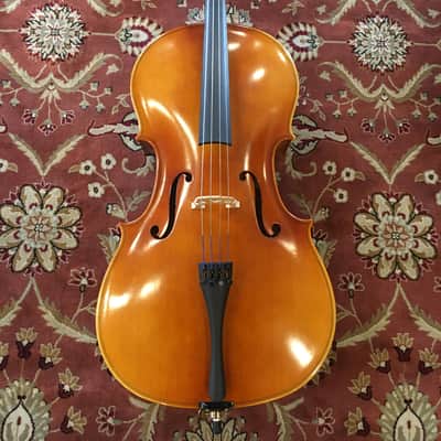 D Z Strad Student Cello Model 101 w/ Case & Bow (1/16-4/4) image 3