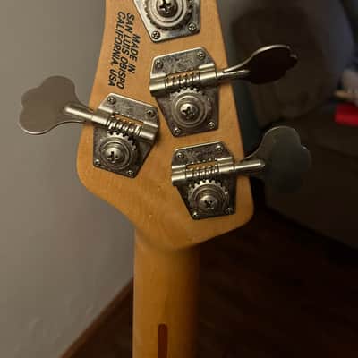 Ernie Ball Music Man StingRay 4 H with Maple Fretboard 1984 - 1990 - Black w/gig bag or original hard case image 4