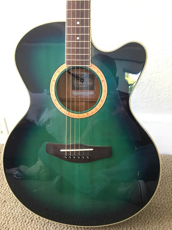 YAMAHA CPX-8 SY アコースティックギター　グリーン　サンバースト Yamaha CPX-8 SY Acoustic/Electric - Lagoon Green | Reverb