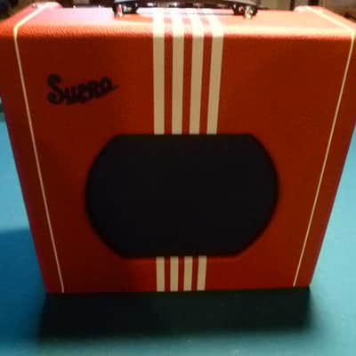 Supro 1822R Delta King 12 15-Watt 1x12" Guitar Combo 2021 - Present - Scarlett w/ Cream Stripes image 1