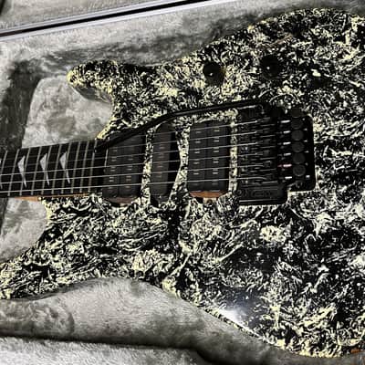Hamer USA CHAPARRAL ELITE BOOMERANG EBONY RARE MARBLE FINISH GERMAN SCHALLER FLOYD 1990 - Marble rare image 3