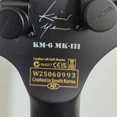 Schecter Keith Merrow KM-6 MK-III EX 2025 - Present - Satin Black Open Pore image 6