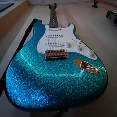 Fender Custom Shop Stratocaster Lenny Kravitz owned and played Late 90’s  - Blue sparkle image 5