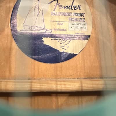 Fender California Coast Series Avalon Tenor Ukulele 2022 - Present - Surf Green image 16
