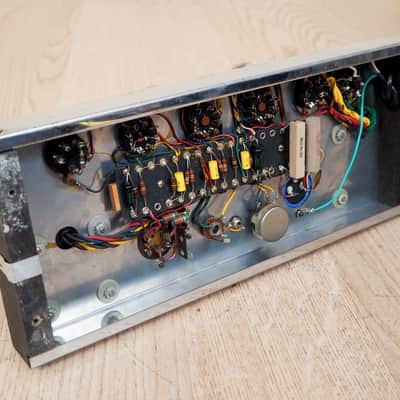 1960 Ampeg Guitaramp 518 Dolphin Special Vintage Tube Amp 1x12 Navy Random Flair image 18