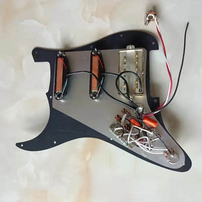 SSS Dual Rails Guitar Stratocaster Style Loaded Prewired Pickguard, Multi Tones Wiring image 5