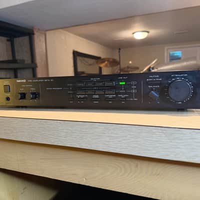 Nikko Beta 30 Stereo Preamplifier Japan FRESH Service V Rare Red Faceplate 🔥🎶 image 3