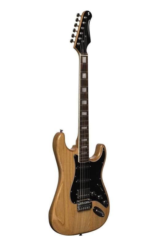 Stagg SES-60 Natural S Style Solid Alder image 1