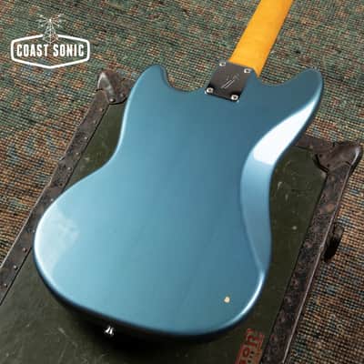 2006 Fender '69 Mustang Matching Headstock MG69 Japan CIJ Old Lake Placid Blue image 11