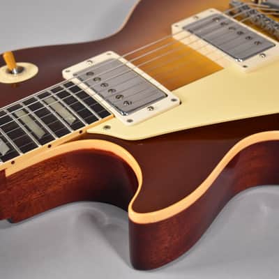 1958 Gibson Les Paul Standard Reissue Iced Tea Burst Finish Lefty Left Handed W/OHSC image 8