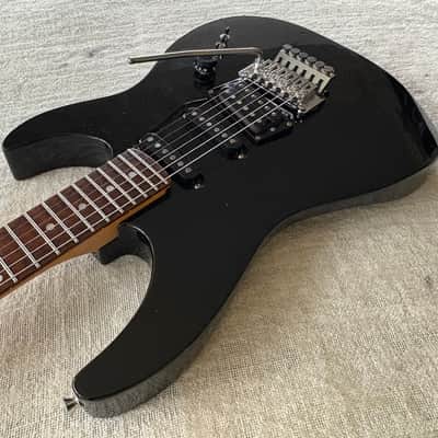 1980’s Kramer Focus 6000 Black Super Strat HSS Floyd Rose ESP MIJ Japan image 8