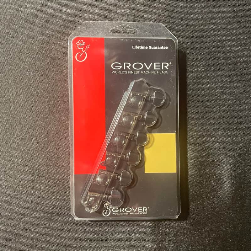 Grover 205BN6 Mini Rotomatics® - 6-In-Line Tuners | Machine Heads - Black Nickel image 1