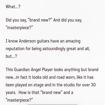 Beautiful Tom Anderson Guitarworks Guardian Angel Player Guitar Tales 12/09/19 image 20