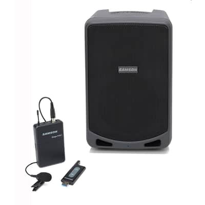 SAMSON EXPEDITION XP106WLM Portable 20 Hour Rechargeable Bluetooth Wireless Lavalier Mic PA System image 1