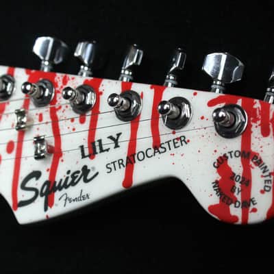 Custom Painted and Upgraded 2024 Fender Squier Strat With Matching Headstock image 11