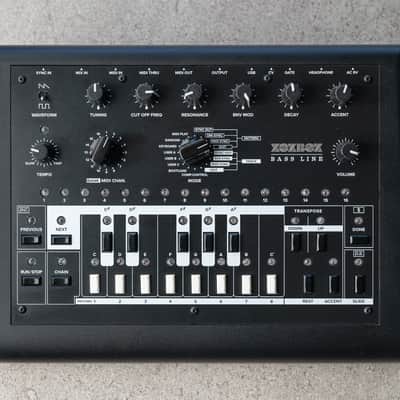 XOXBOX 303 Clone Custom Front Control Panel - Satin Black or Satin White image 7