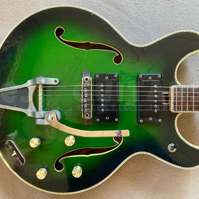 TEISCO 'EMPERADOR' VINTAGE '335' MIJ 1960s GREEN ***CLEARANCE*** image 3