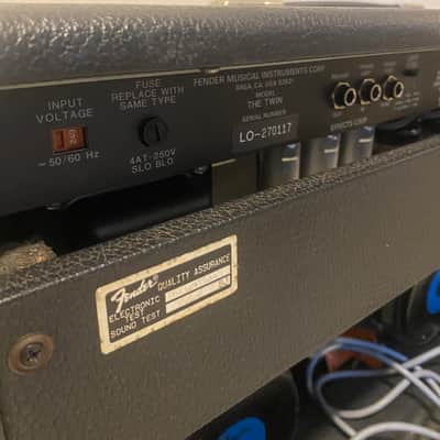 Fender The Twin 2-Channel 100-Watt 2x12" Guitar Combo 1987 - 1994 image 3