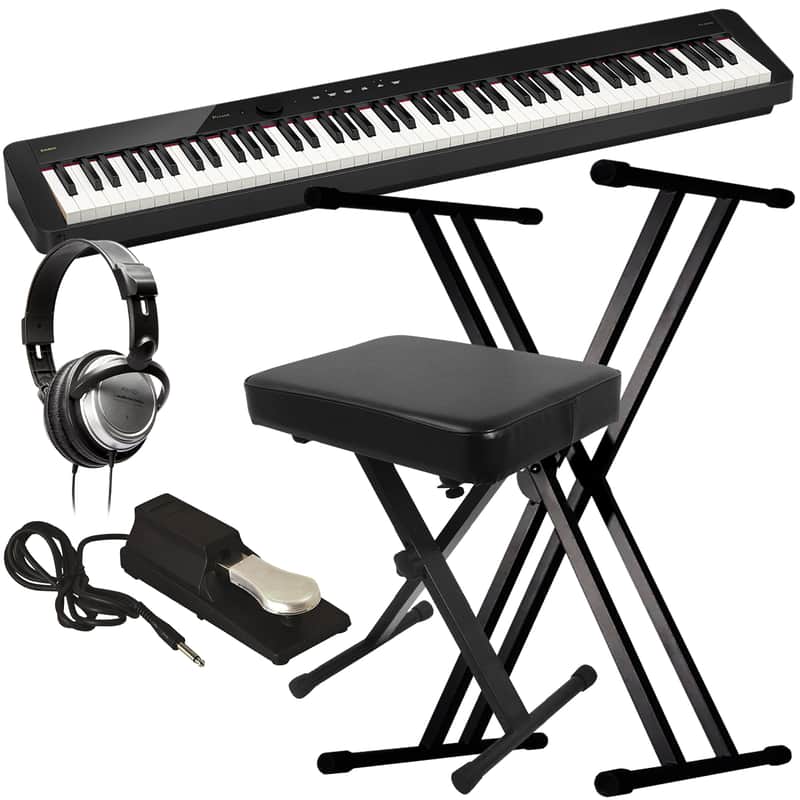 Casio PX-S5000 Digital Piano - Black KEY ESSENTIALS BUNDLE image 1