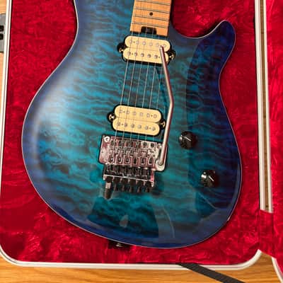 EVH Wolfgang WG QM with baked maple neck and EVH WG case - Chlorine Burst image 3