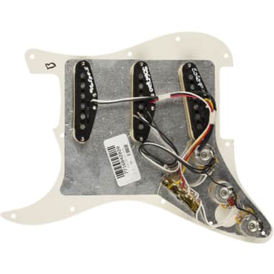 Fender Pre-Wired Strat Pickguard, Tex Mex SSS Parchment - Single Coil Pickup for Guitars image 2