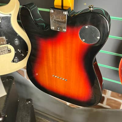 Fender Modern Player Telecaster Thinline Deluxe 3-Colour Sunburst 2014 Electric image 12