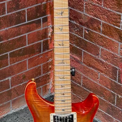 PRS Custom 24 Wood Library Edition 2018 - stunning Flamey Autumn Sky'burst w/Flamey Maple Neck ! image 8
