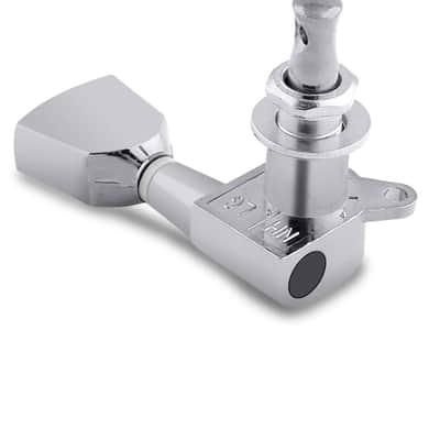 Guitar String Tuning Pegs Tuners Tuning Keys Machine Heads Tuning Machines Vintage Keystone Style 3L 3R for Electric Guitar or Acoustic Guitar Parts Accessories Chrome. image 5