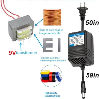9VAC Power Charger for Line 6 POD XT Live DL4,Pedal Digitech PSS3-120 PSS3120 J-Station GNX2 GNX3 BNX3 GNX4 GNX3000 EX7 RP100-350 RPx400 BP200 Vocal 300 Vx400 EXH VL2 Genesis-3 Guitar Processor image 3