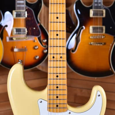 Squier (by Fender) Limited Edition FSR Classic Vibe '70s Stratocaster Maple Neck Vintage White image 7