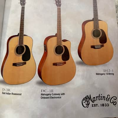 Martin Series 1 Catalog Brochure 1999 D-1 B-1 DC-1R 2R 3R D-12 1E J JC 0000 000 000C OM. 00 image 5