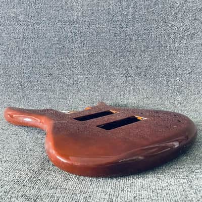 Transparent Brown 6 String Bass Body image 4