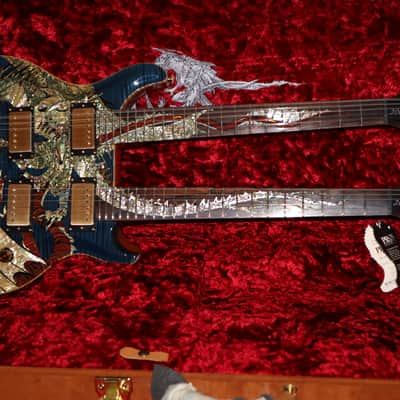 PRS Paul Reed Smith 20th Anniversary Dragon Doubleneck Whale Blue image 19