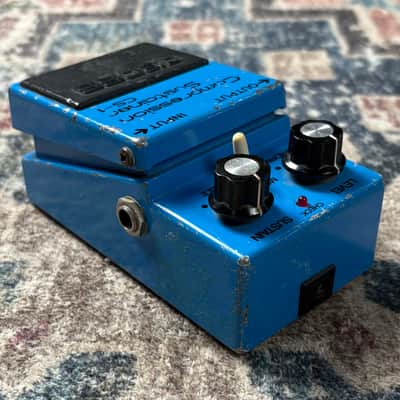 1981 Boss CS1 Compression Sustainer Vintage Black Lanel MIJ Made In Japan Compressor Guitar Effect Pedal! image 4