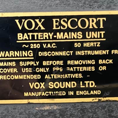 Vox Escort BM1  1979 Mini AC30 image 9